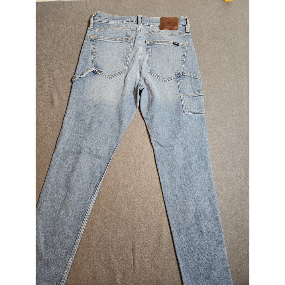 Hollister Jeans Mens 28x30 Blue Denim Dad Epic Flex Straight Medium Wash Stretch - Picture 10 of 13